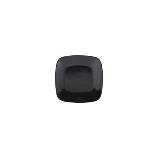 Elite Global Solutions Radius Black Melamine Plate, 6/Case - 6 5/8"