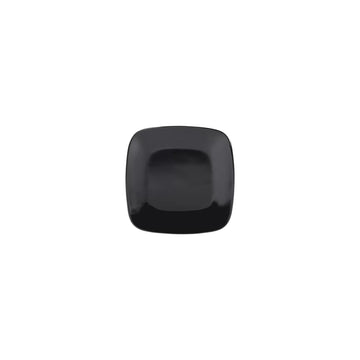 Elite Global Solutions Radius Black Melamine Plate, 6/Case - 6 5/8"