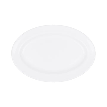 Elite Global Solutions Merced Melamine Platter, White, 6/Case - 12 3/4"