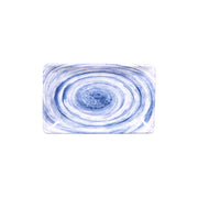 Elite Global Solutions D851RC Van Gogh Black Melamine Plate, 5 3/8" x 8 1/2", 6/Case - Blue