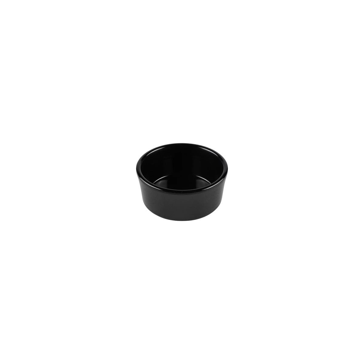 Elite Global Solutions DRAM Urban Naturals Melamine Ramekin, 4 oz., 6/Case - Black