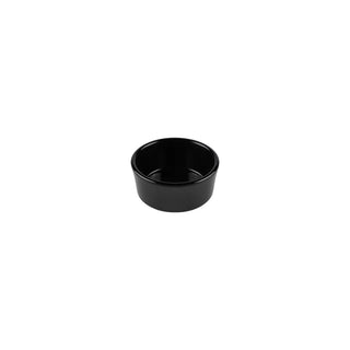 Elite Global Solutions DRAM Urban Naturals Melamine Ramekin, 4 oz., 6/Case - Black