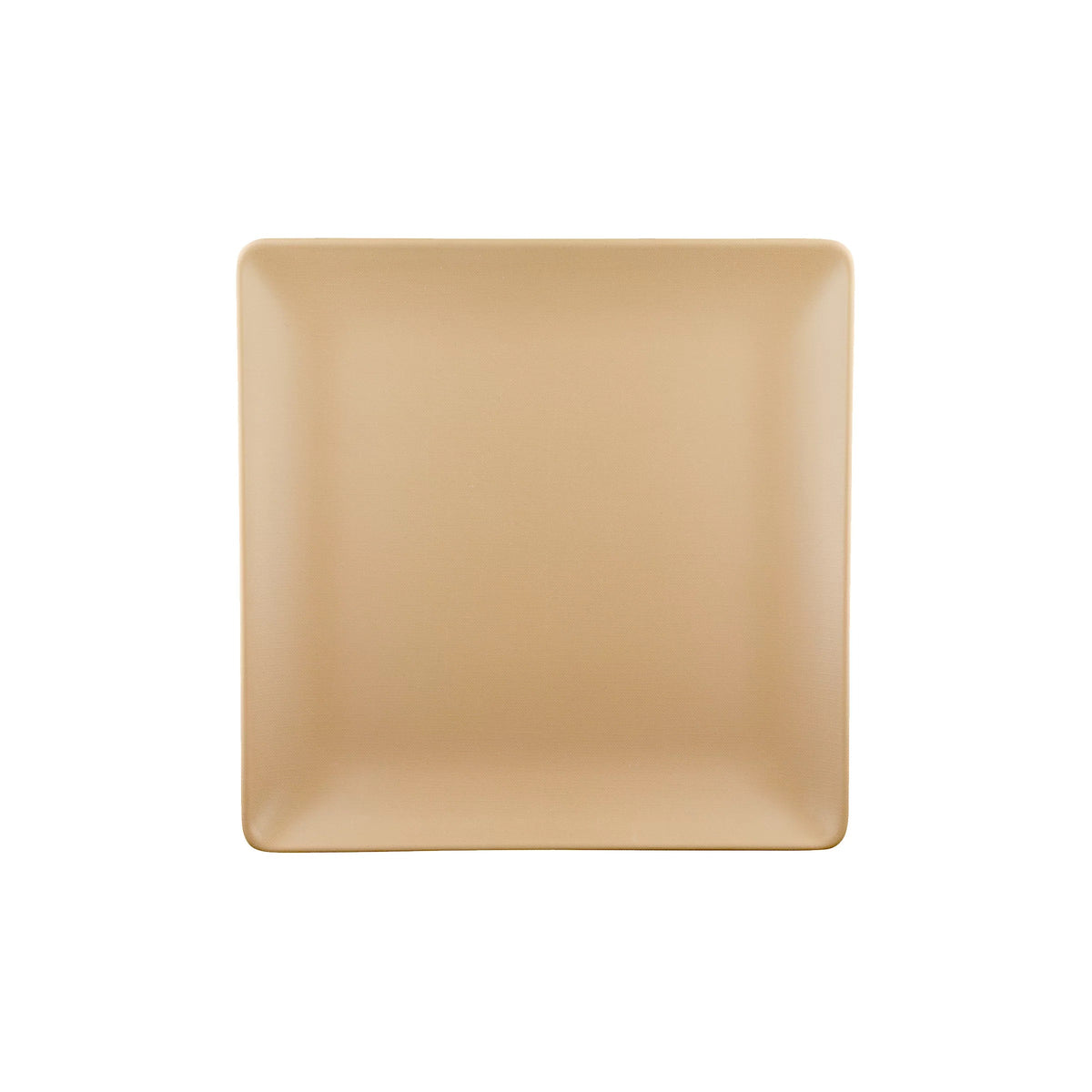 Elite Global Solutions ECO1010SQ Greenovations Black Melamine Plate, 10" x 10", 6/Case - Brown