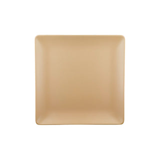 Elite Global Solutions ECO1010SQ Greenovations Black Melamine Plate, 10" x 10", 6/Case - Brown
