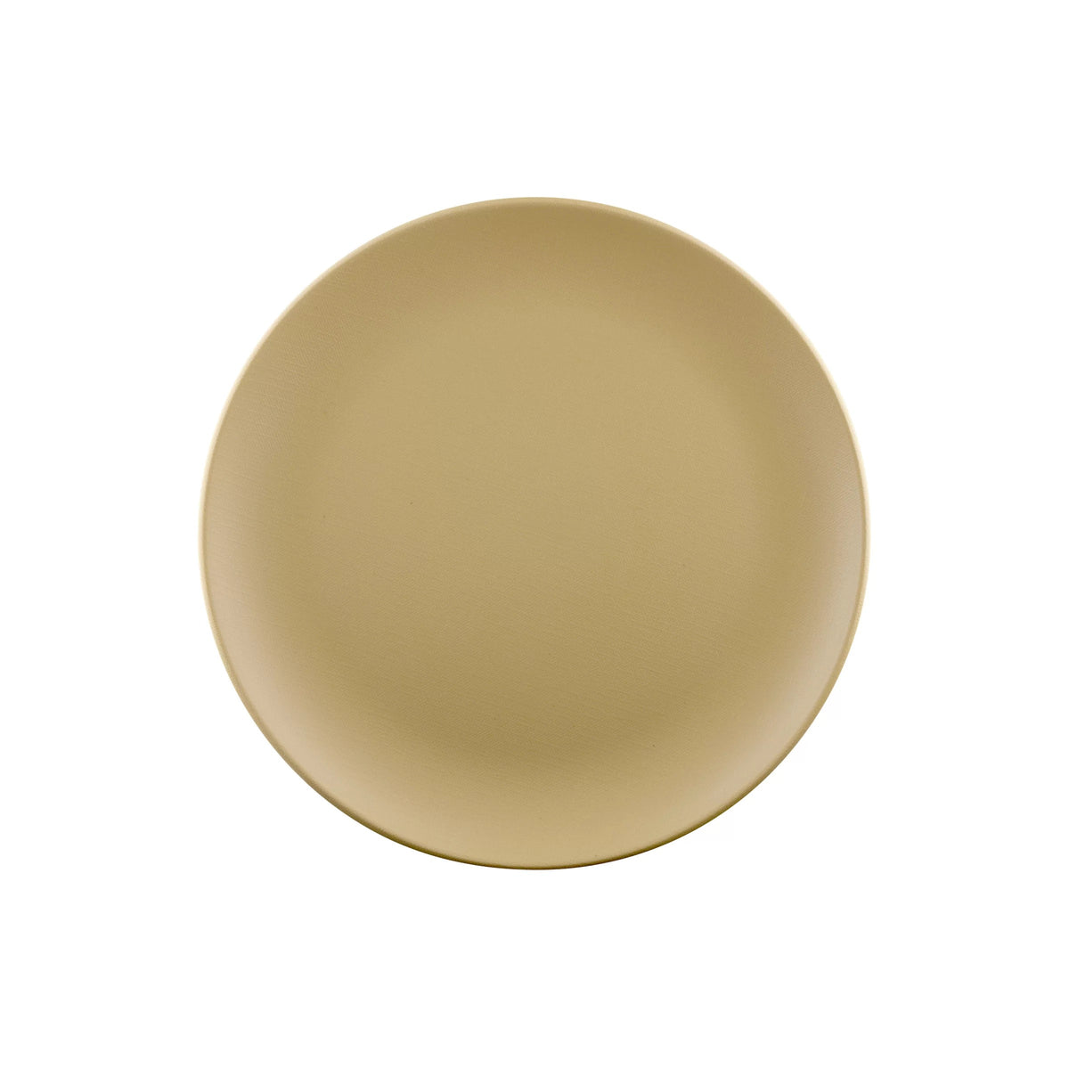 Elite Global Solutions ECO1111R Greenovations Black Melamine Plate, 11" Diameter, 6/Case - Papyrus-Colored