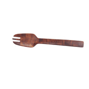 Elite Global Solutions ECOF11-CK Checkered Melamine Serving Fork, 11" Long, Brown, 6/Case - Default Title
