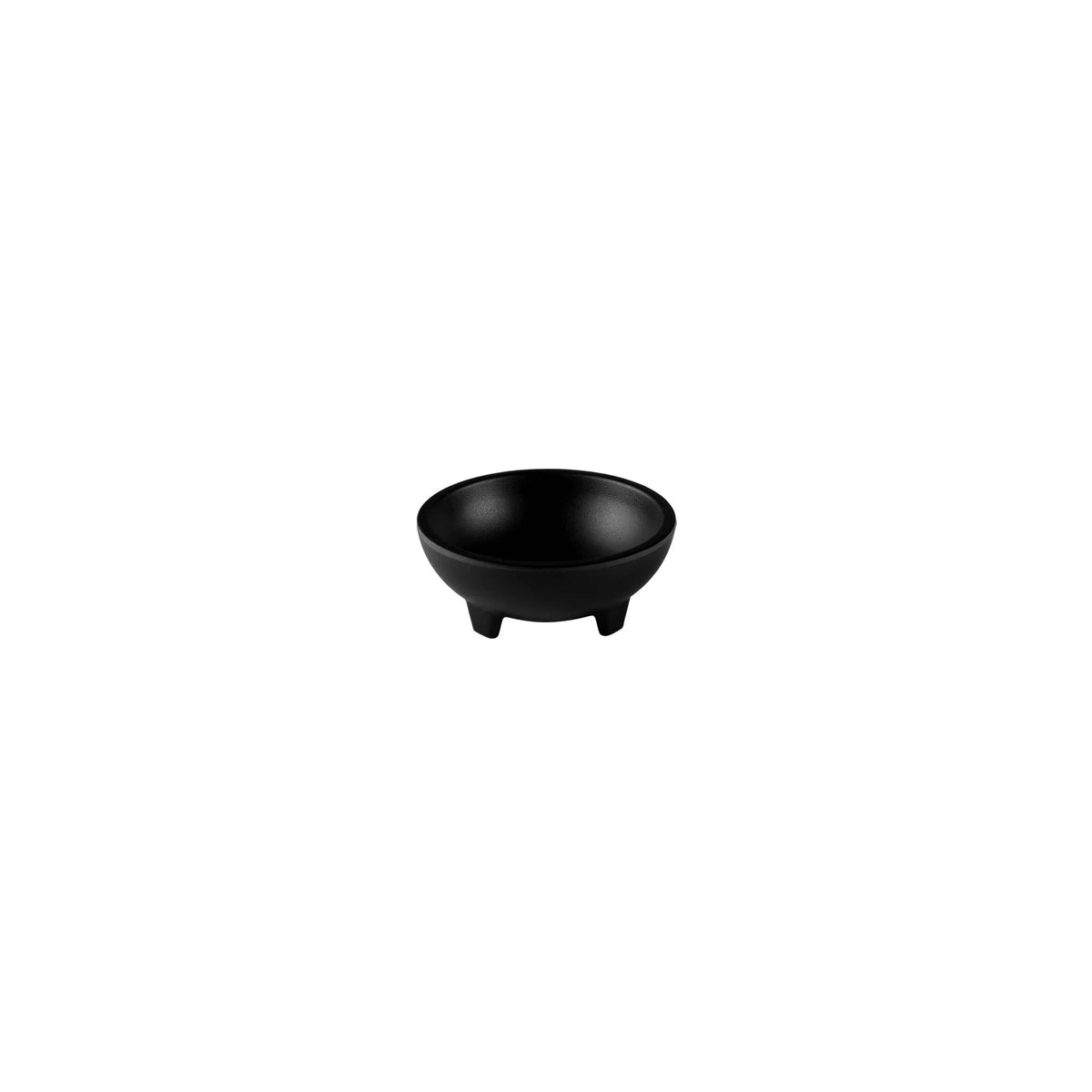 Elite Global Solutions JW4-B Zen Melamine Molcajete Bowl, 5 oz., Black, 6/Case - Default Title