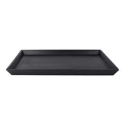 Elite Global Solutions JW5216 Zen Melamine Tray, 10 1/4" x 15 3/4", 6/Case - Black