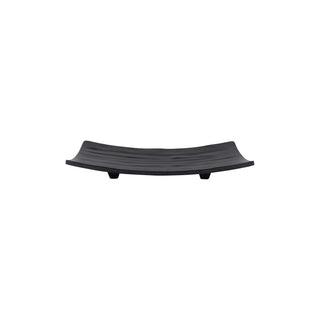 Elite Global Solutions JW5409 Zen Melamine Tray, 4 3/4" x 8 5/8", 6/Case - Black