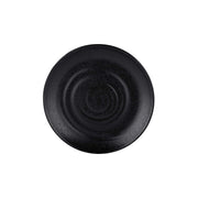 Elite Global Solutions Zen Black Melamine Plate, 6/Case - 8 1/2"