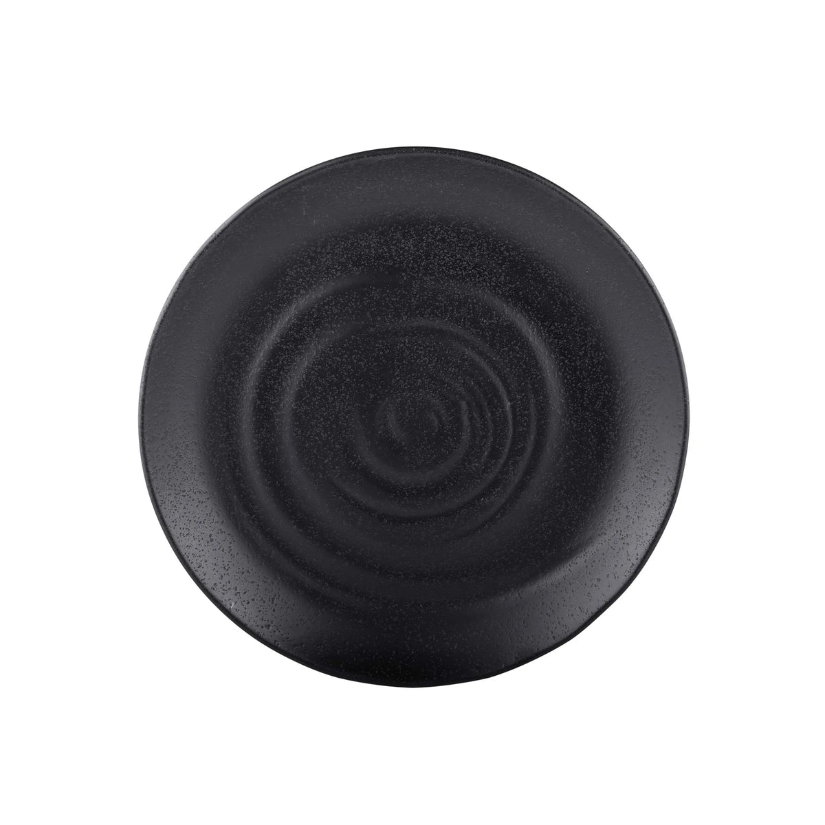 Elite Global Solutions Zen Black Melamine Plate, 6/Case - 10 1/8"