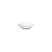 Elite Global Solutions JWT64 Zen Black Melamine Plate, 5 1/8" x 5 1/8", 6/Case - White