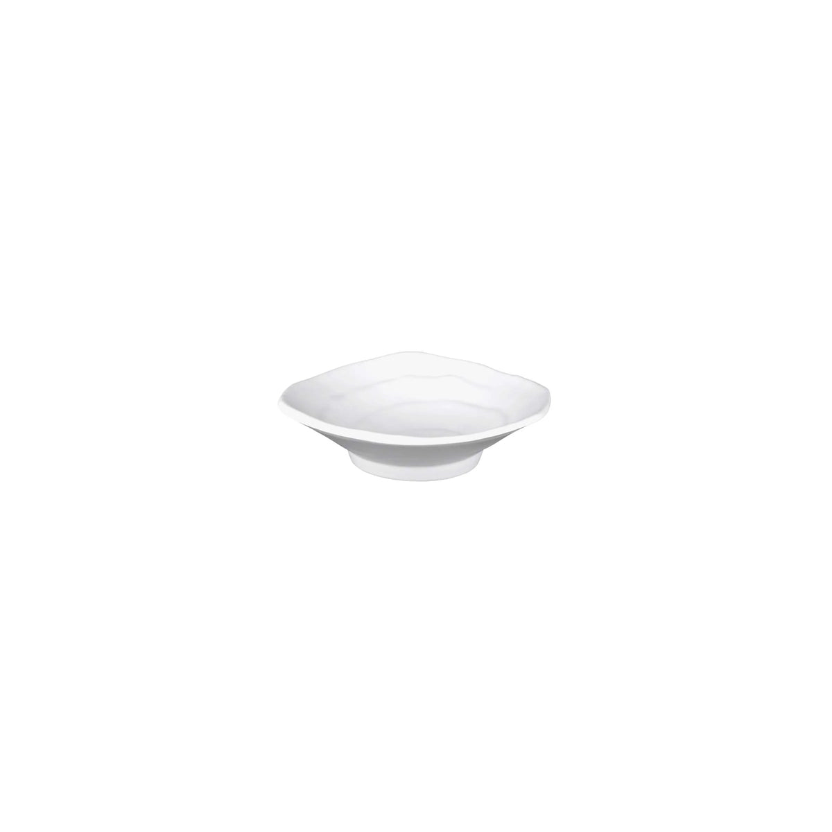 Elite Global Solutions JWT64 Zen Black Melamine Plate, 5 1/8" x 5 1/8", 6/Case - White