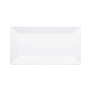 Elite Global Solutions M1018RC Stratus Melamine Platter, 10" x 18 3/8" - White