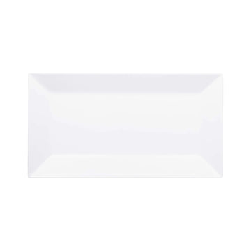 Elite Global Solutions M1018RC Stratus Melamine Platter, 10" x 18 3/8" - White