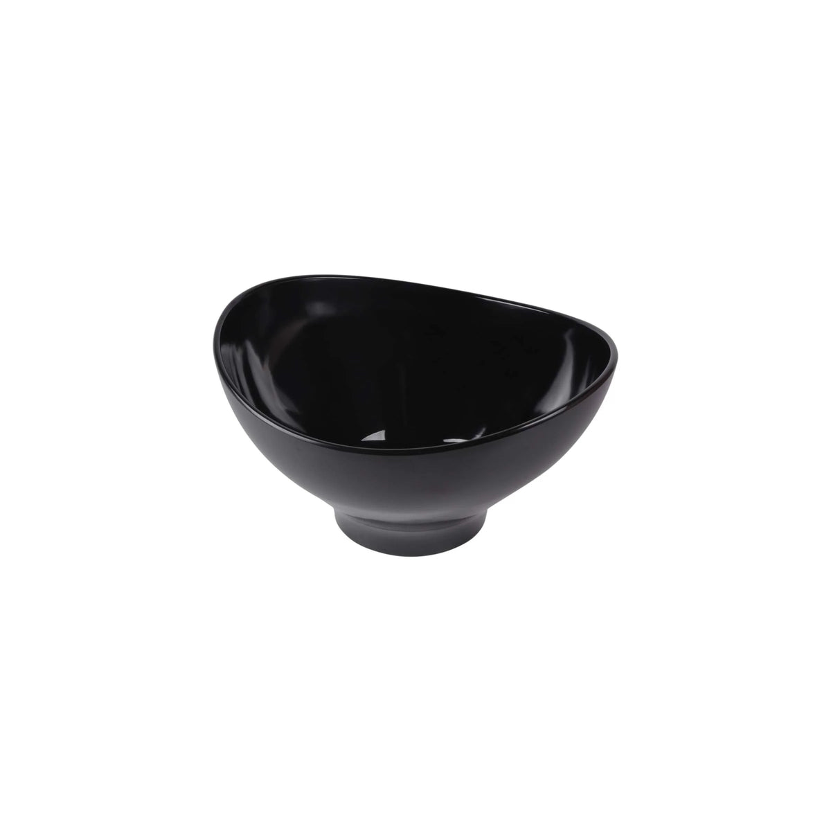 Elite Global Solutions M115OV Organic Bowls Melamine Bowl, 4 qt. - Black