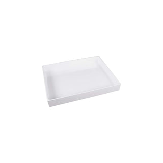 Elite Global Solutions M12152 Modern European Melamine Food Pan, 12" x 15" - White