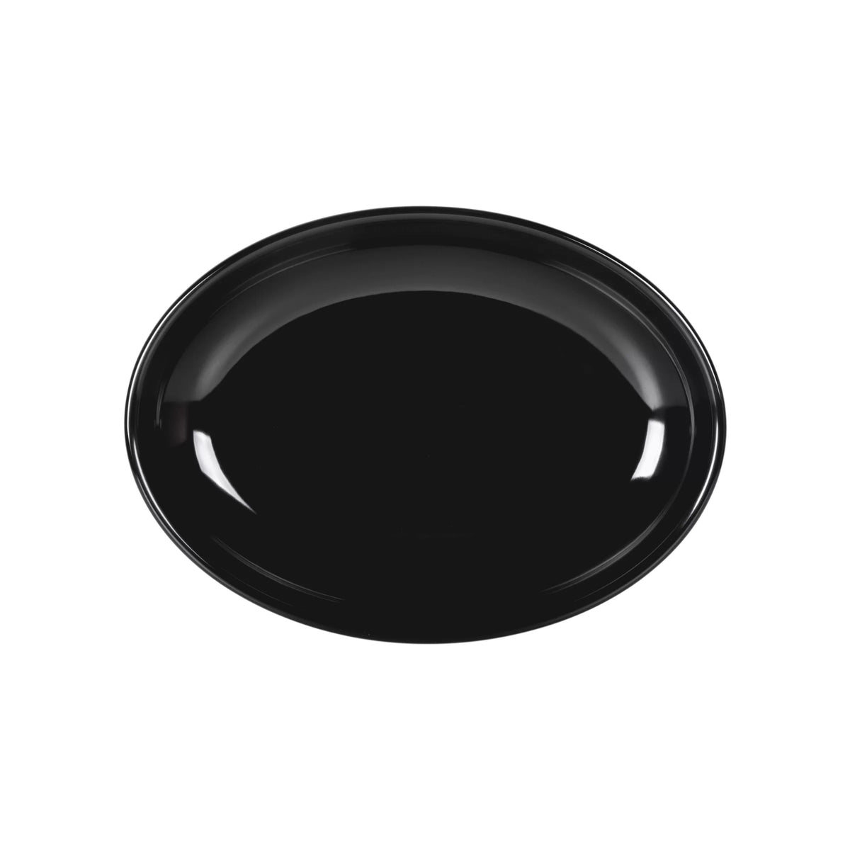 Elite Global Solutions M1216OV Classics Melamine Platter, 12" x 16" - Black