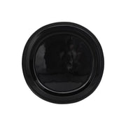 Elite Global Solutions M12R Venetian Black Melamine Plate, 12" Diameter - Black