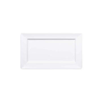 Elite Global Solutions M135RC Stratus Melamine Platter, 8 1/2" x 13 1/2" - White