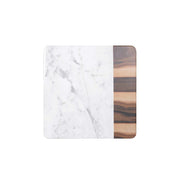 Elite Global Solutions Sierra Melamine Serving Board, 13" x 13" - Brown White