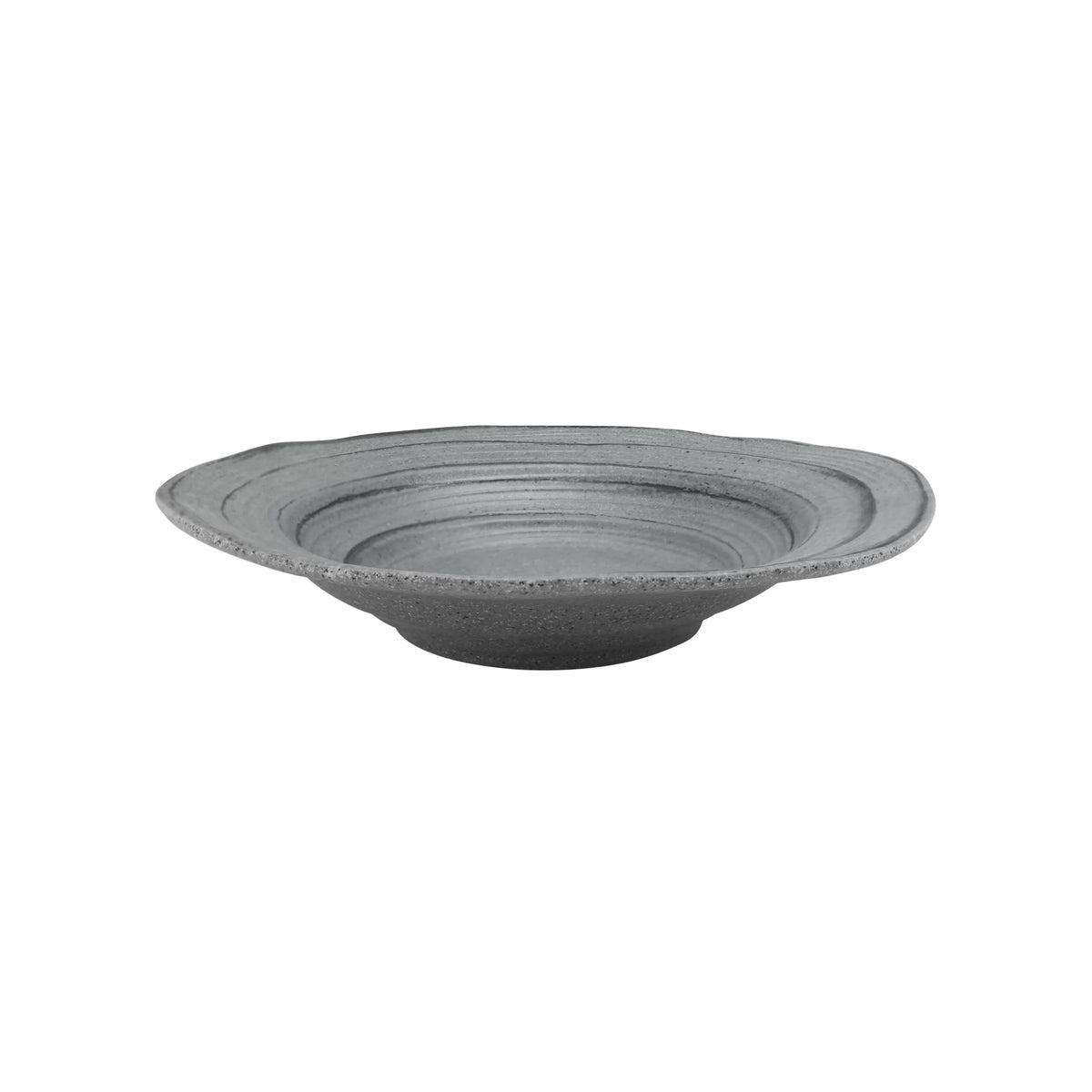 Elite Global Solutions Della Terra Melamine Serving Bowl, 1.375 qt. - Gray / Stone