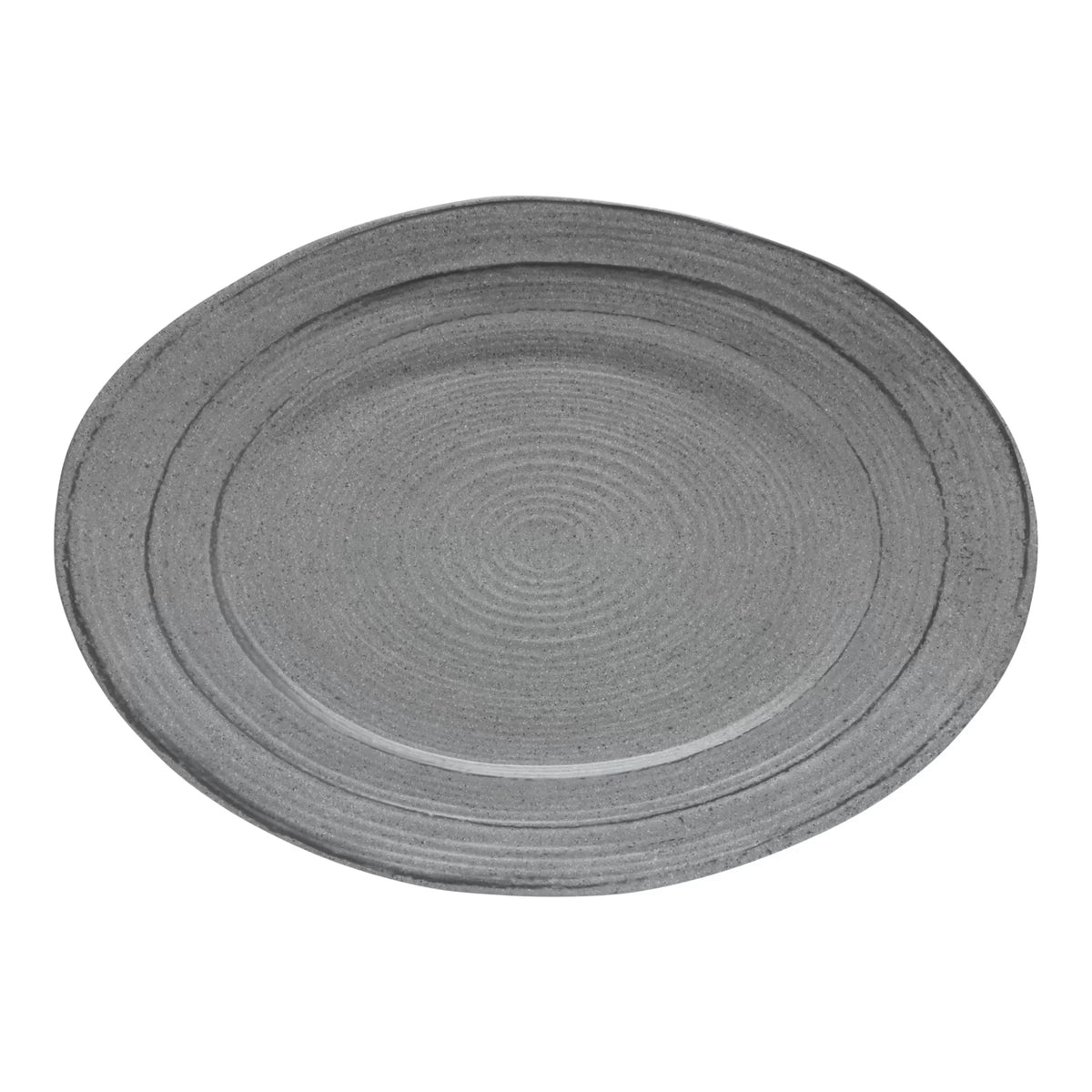Elite Global Solutions Della Terra Melamine Serving Dish, 1 1/2" High, Gray - 21"