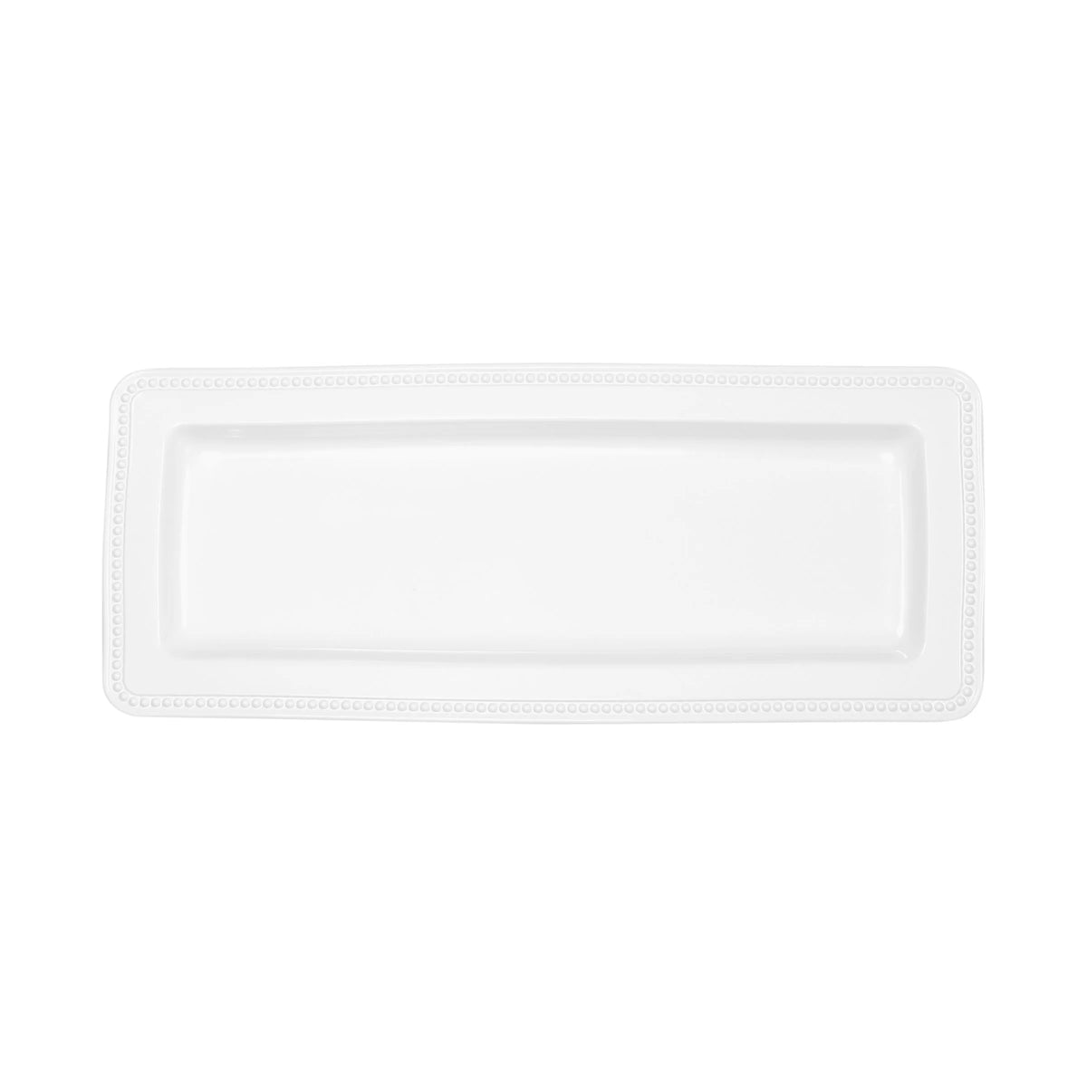 Elite Global Solutions M177RC Venetian Melamine Tray, 7" x 17" - White