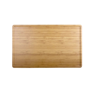 Elite Global Solutions M2012RCFP Fo Bwa Melamine Serving Board, 12" x 20" - Bamboo Faux Wood Wood