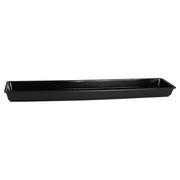 Elite Global Solutions Venetian Melamine Tray, 30" Long, Black - 6" x 2"