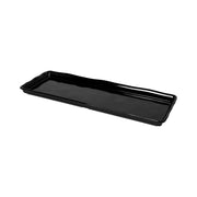 Elite Global Solutions The Edge Melamine Tray, Black - 9" x 26" x 1 1/2"