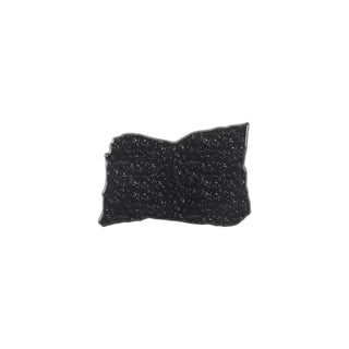 Elite Global Solutions Fo Granite Melamine Display Platter, 5/8" High, Black - 16"