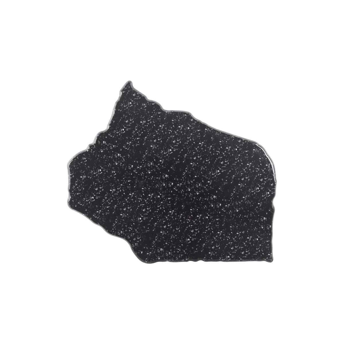 Elite Global Solutions Fo Granite Melamine Display Platter, 5/8" High, Black - 23"