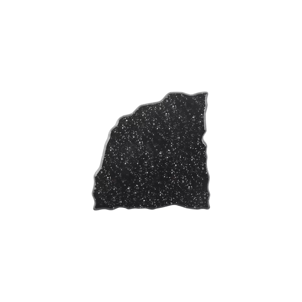 Elite Global Solutions QST15-GB Fo Granite Melamine Display Platter, 15" x 15", Black - Default Title