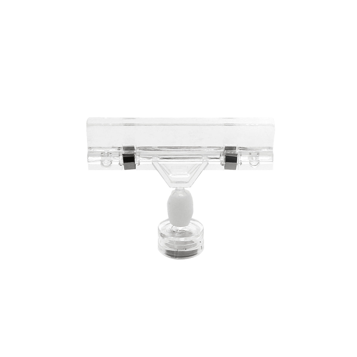 Elite Global Solutions Plastic Sign Holder, Clear, 10/Pack - 2 1/2"