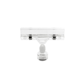 Elite Global Solutions Plastic Sign Holder, Clear, 10/Pack - 2 1/2"