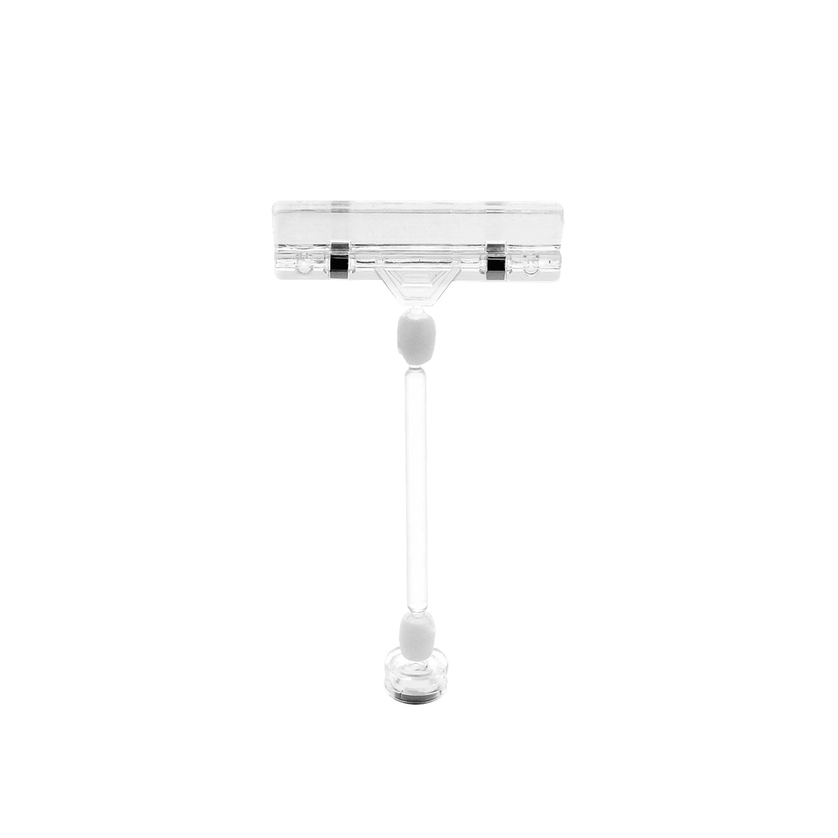 Elite Global Solutions Plastic Sign Holder, Clear, 10/Pack - 6 1/2"