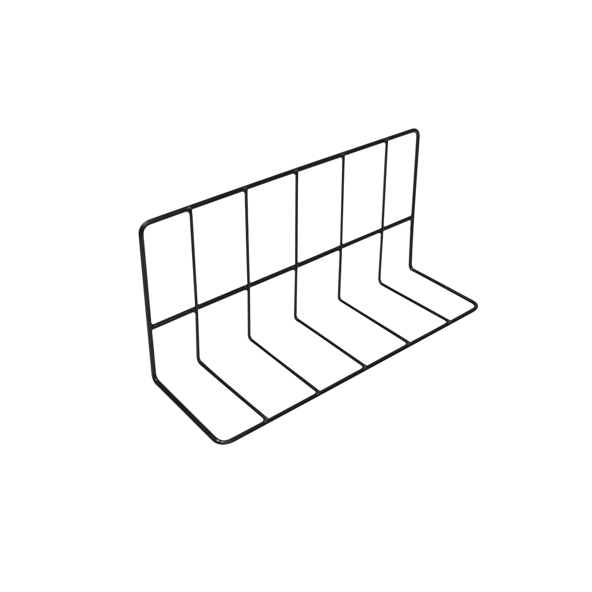 Elite Global Solutions Coated Metal Divider, Black - 6" x 12" x 4"