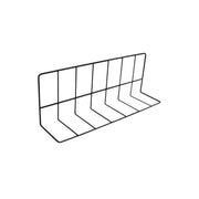 Elite Global Solutions Coated Metal Divider, Black - 6" x 16" x 4"