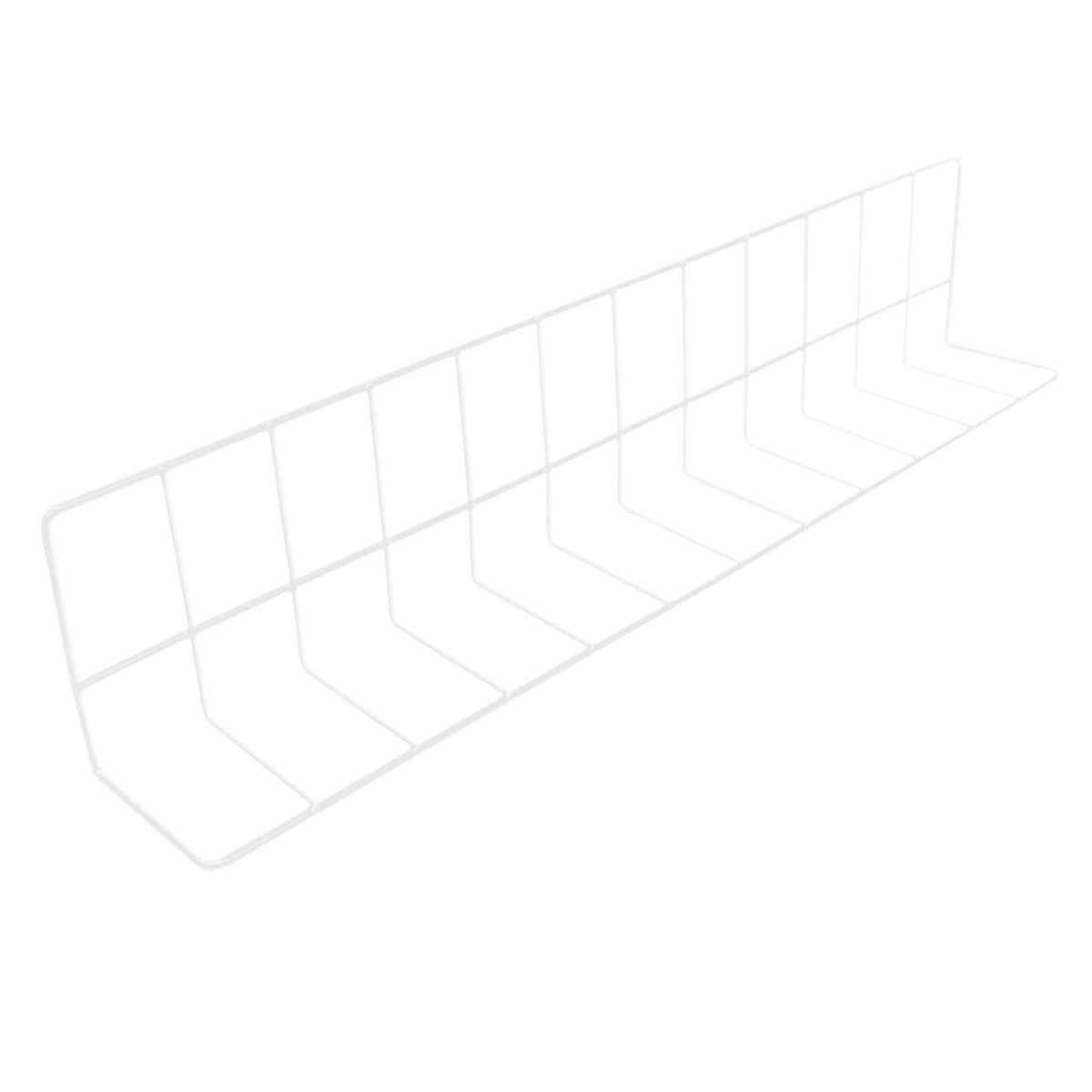 Elite Global Solutions Coated Metal Divider, White - 6" x 30" x 4"