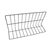 Elite Global Solutions Coated Metal Divider, Black - 12" x 26" x 8"
