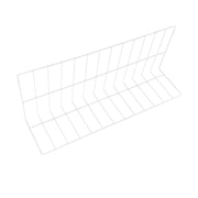 Elite Global Solutions Coated Metal Divider, White - 12" x 30" x 8"