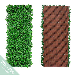 NatraHedge 1100 LDPE Plastic Privacy Fence, 12 - 50" x 20 - 124", Green - English Laurel
