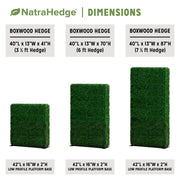 NatraHedge 1250-Boxwood LDPE Plastic Freestanding Hedge, 13" x 40", Green - photo 3