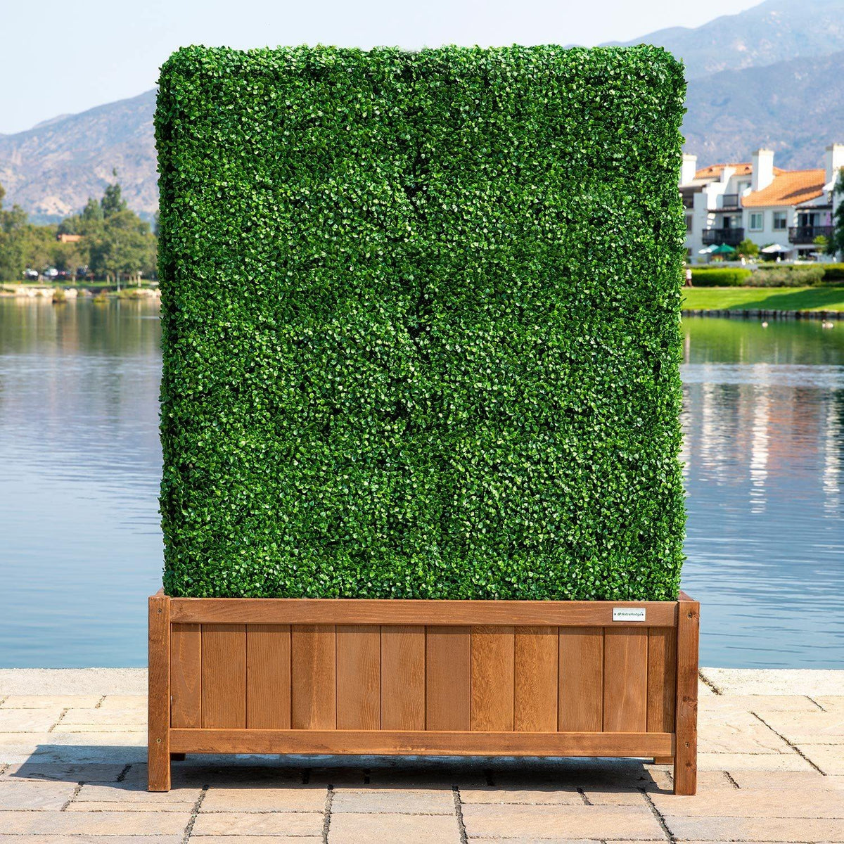 NatraHedge 1250-Boxwood LDPE Plastic Freestanding Hedge, 13" x 40", Green - photo 5