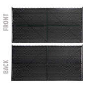 FenceScreen PS200-50 HDPE Plastic Privacy Screen, 50' Long - Black