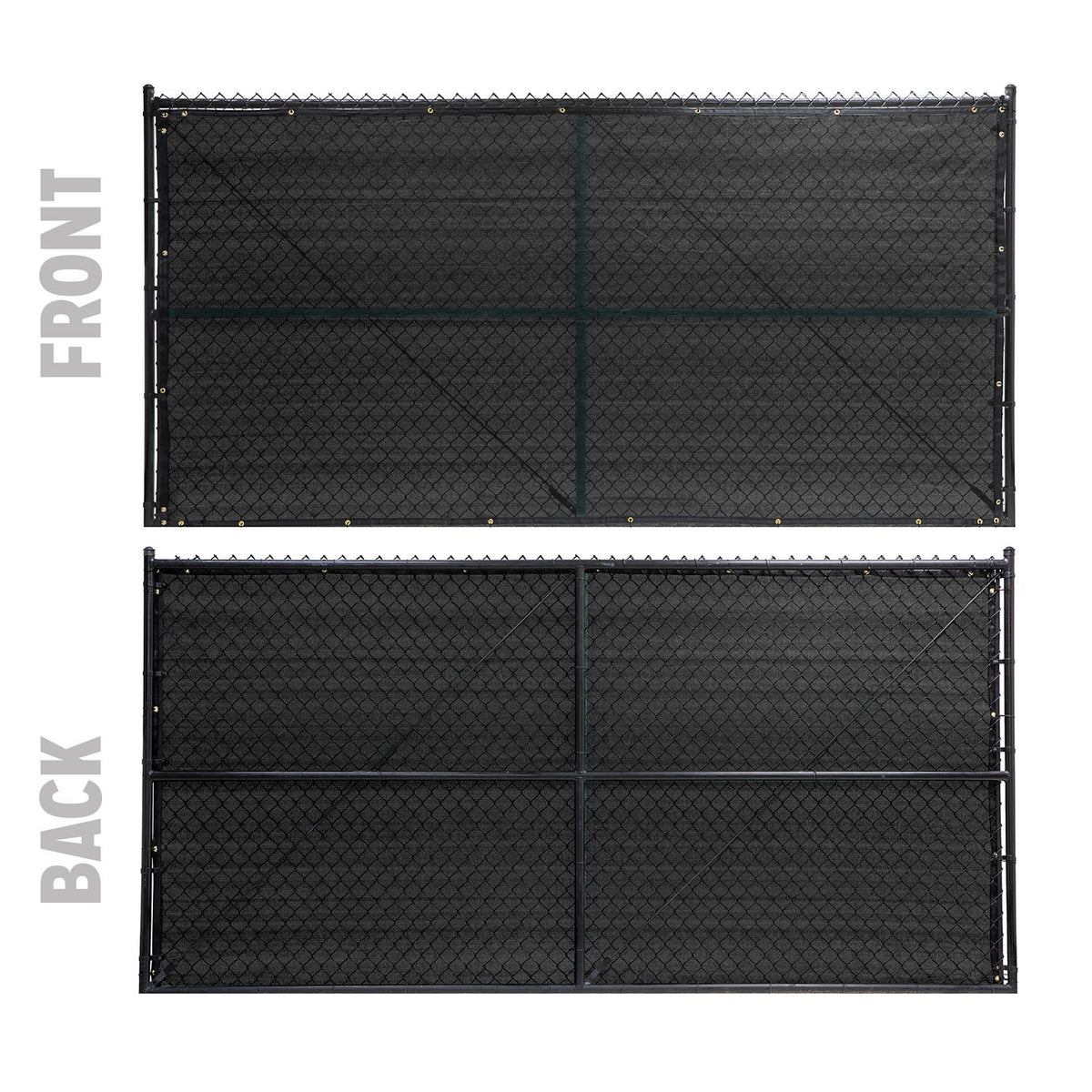 FenceScreen PS200-50 HDPE Plastic Privacy Screen, 50' Long - Navy Blue