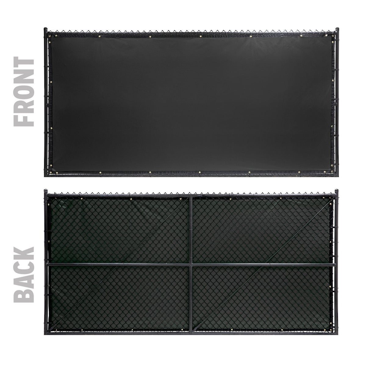 FenceScreen 400-50 PVC Privacy Screen, 50' Long, Blue - 8'