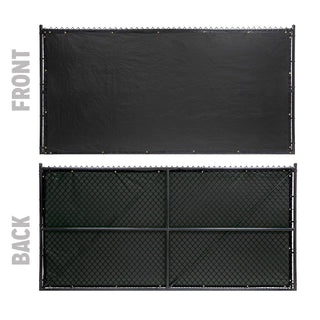 FenceScreen FB100-50 Polypropylene Privacy Screen, 50' Long, Black - 4'