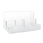 Kantek AD245 Acrylic Desk Organizer, 10 1/2" Wide, Clear - photo 2